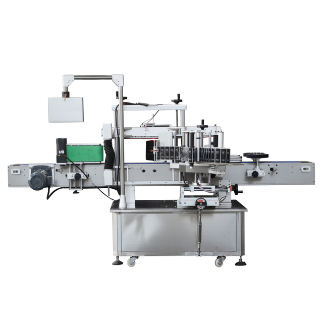 Máquina de etiquetado adhesivo envolvente vertical para botellas redondas (TB-100)